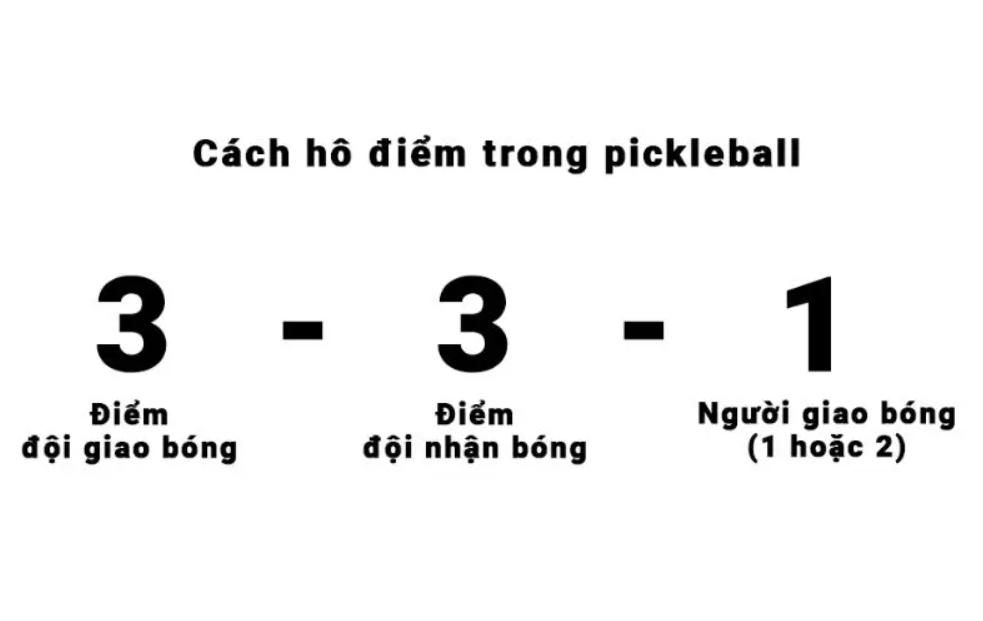 Khi chơi pickleball phải hô to điểm số để mọi người cùng nắm rõ