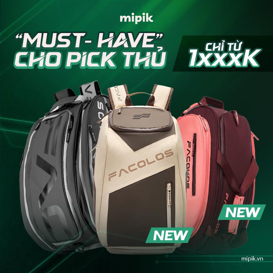 Balo pickleball đáp ứng đầy đủ nhu cầu đựng các vật dụng cần thiết